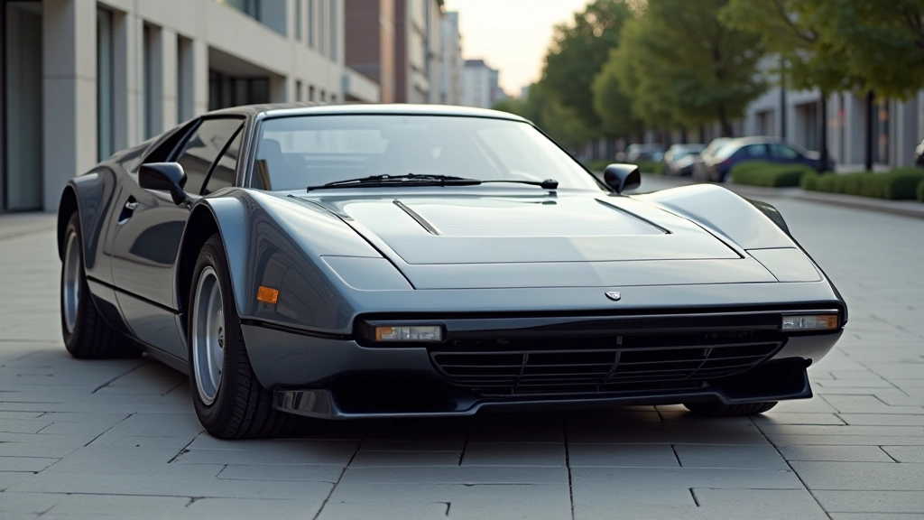 1990. aastate modern auto sleek vormidega, aerodünaamiline disain, siledad jooned